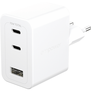 Empower Turbo 70W Charger 2 x USB-C+USB-A White