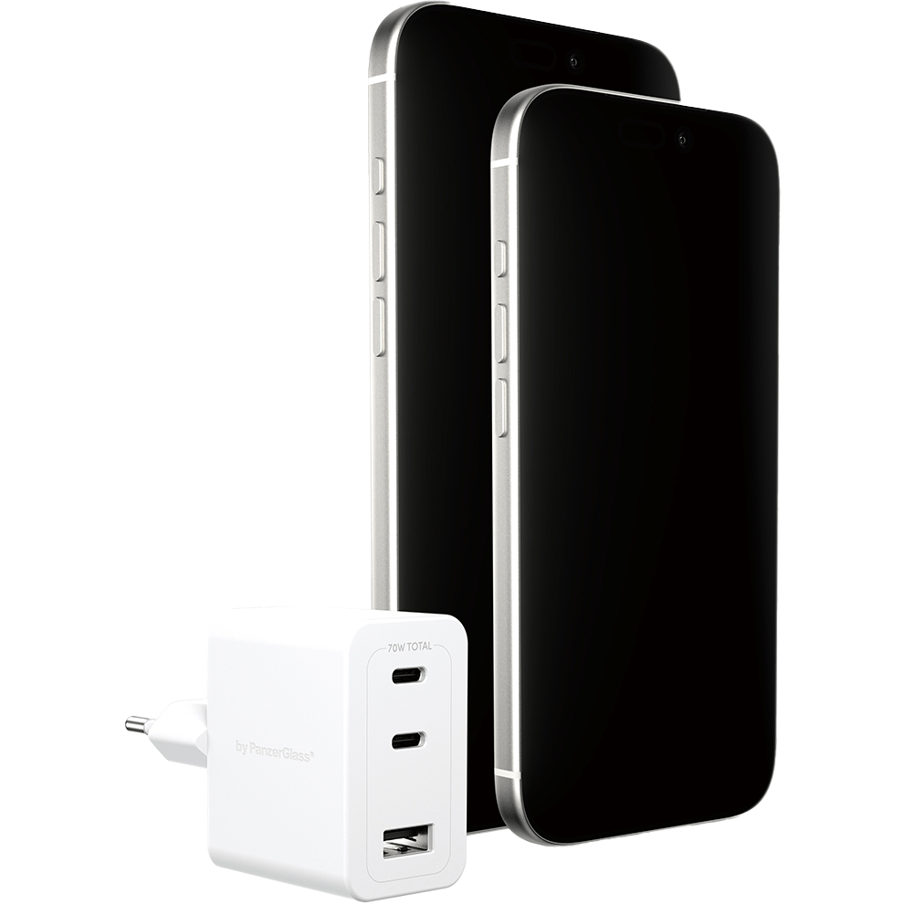 Empower Turbo 70W Charger 2 x USB-C+USB-A White