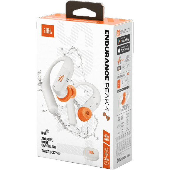 JBL Endurance Peak 4 Wireless Sports Earphones White