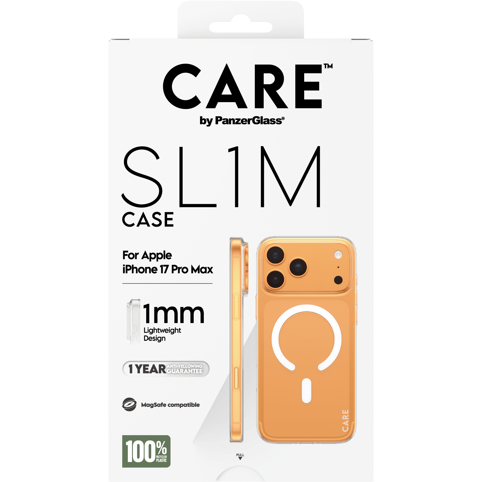 CARE by PanzerGlass SL1M Case Transparent w. MagSafe iPhone 17 Pro Max