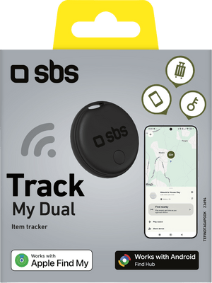 SBS Track My Dual Item Tracker, Black