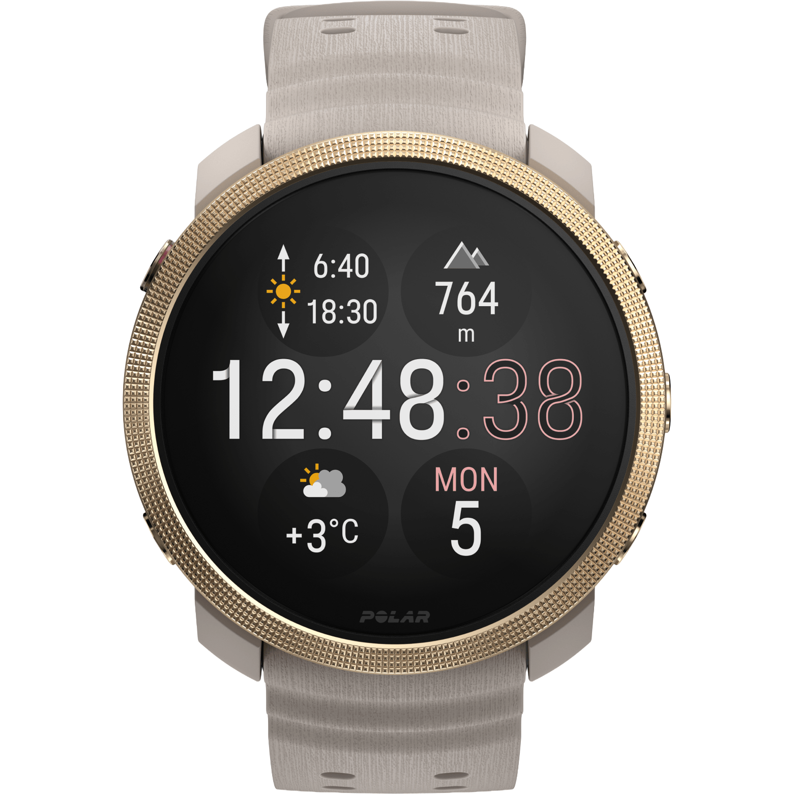 POLAR VANTAGE M3 GREIGE/GOLD S-L