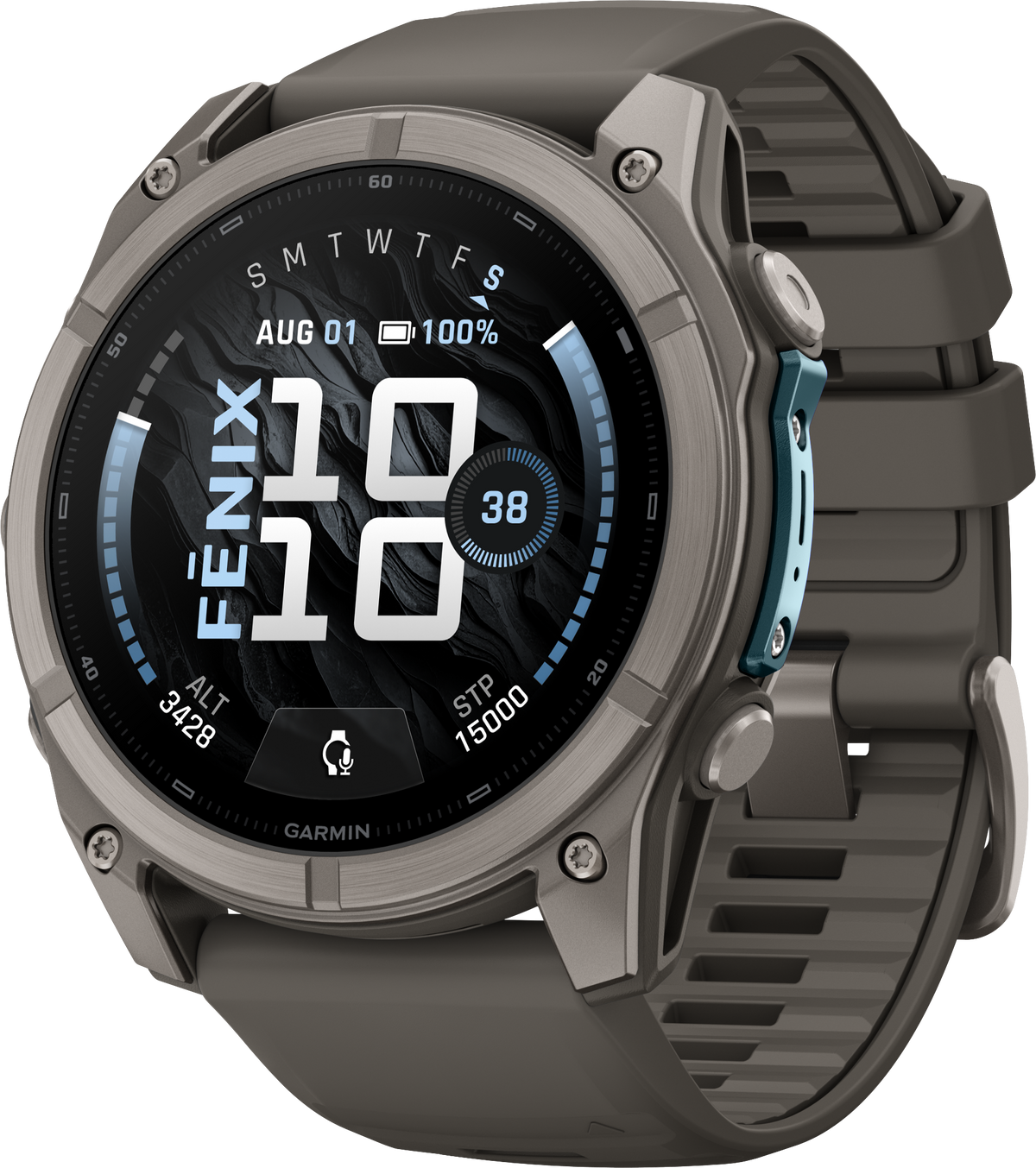 Garmin Fenix 9 Smartwatch, 51mm, Pebble Gray