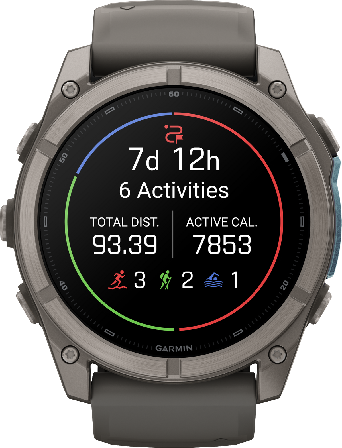 Garmin Fenix 9 Smartwatch, 51mm, Pebble Gray