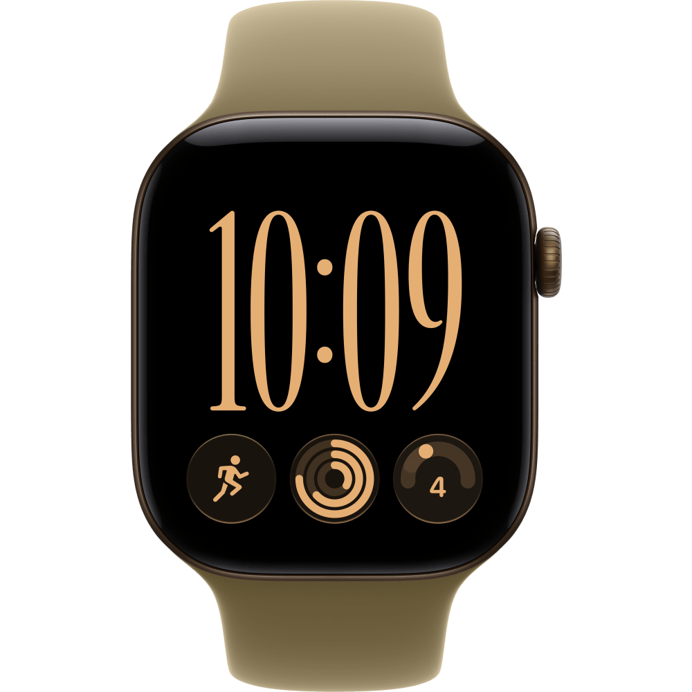 Apple Watch Series 12 GPS , 46 mm Aluminum Case with Sport Band M/L , Olive Green