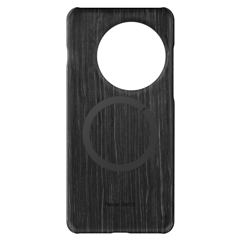 OnePlus 13 Wood Grain Magnetic Case, Wood Black