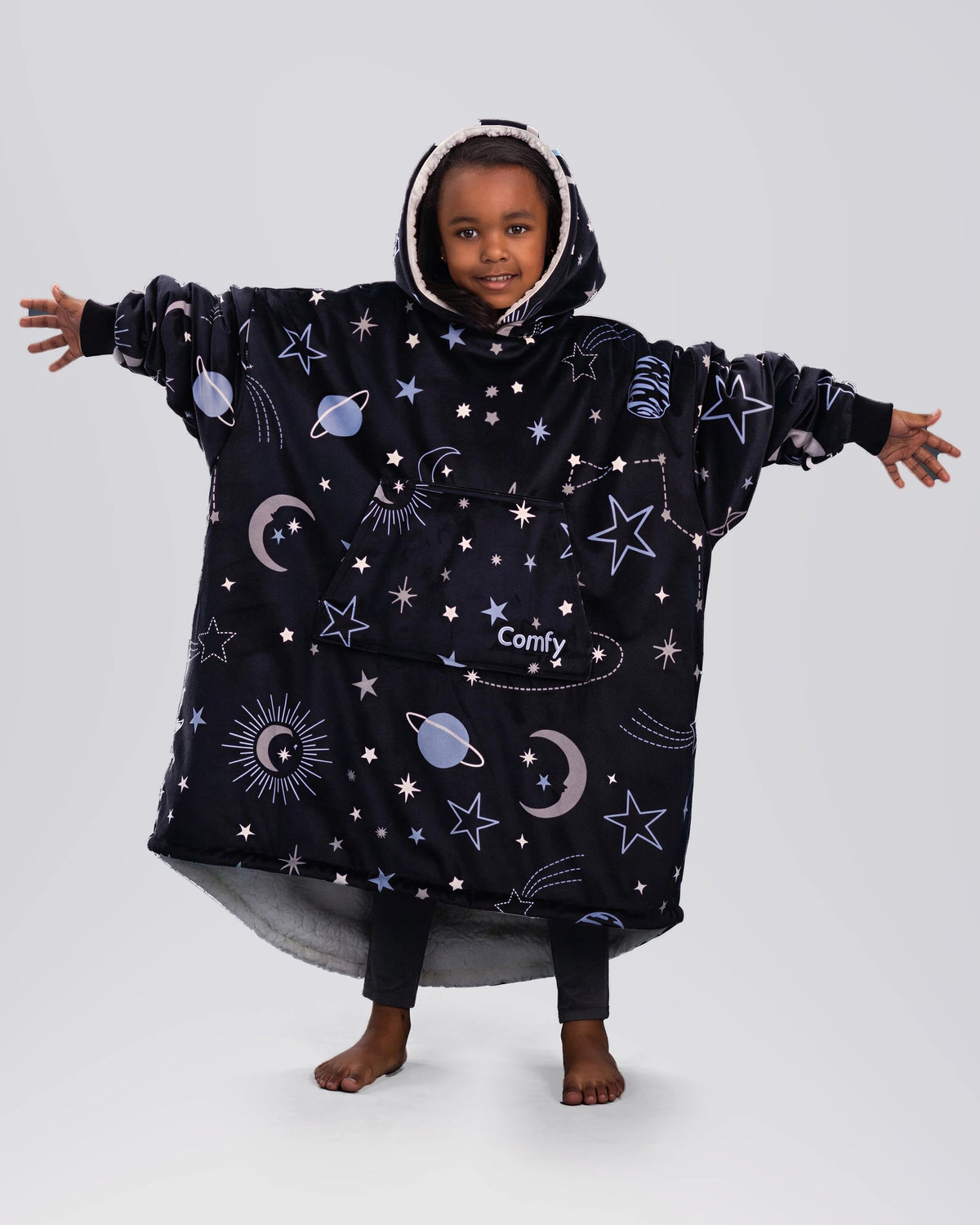 The Comfy Original Jr Wearable Blanket Hoodie, Constellations