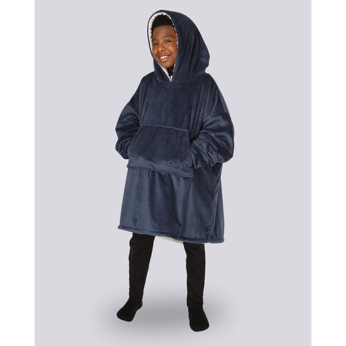 The Comfy Original Jr Wearable Blanket Hoodie, Blue