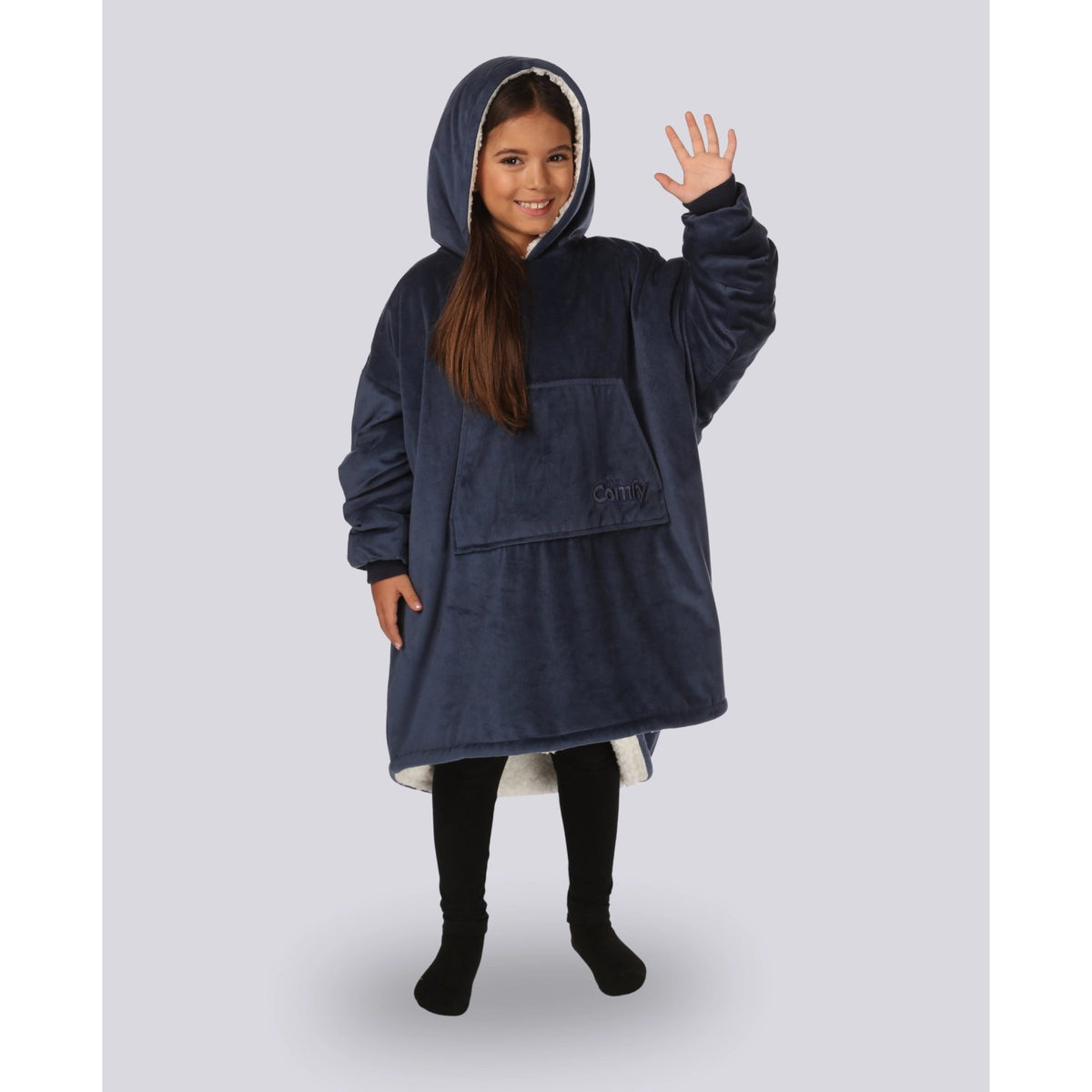The Comfy Original Jr Wearable Blanket Hoodie, Blue
