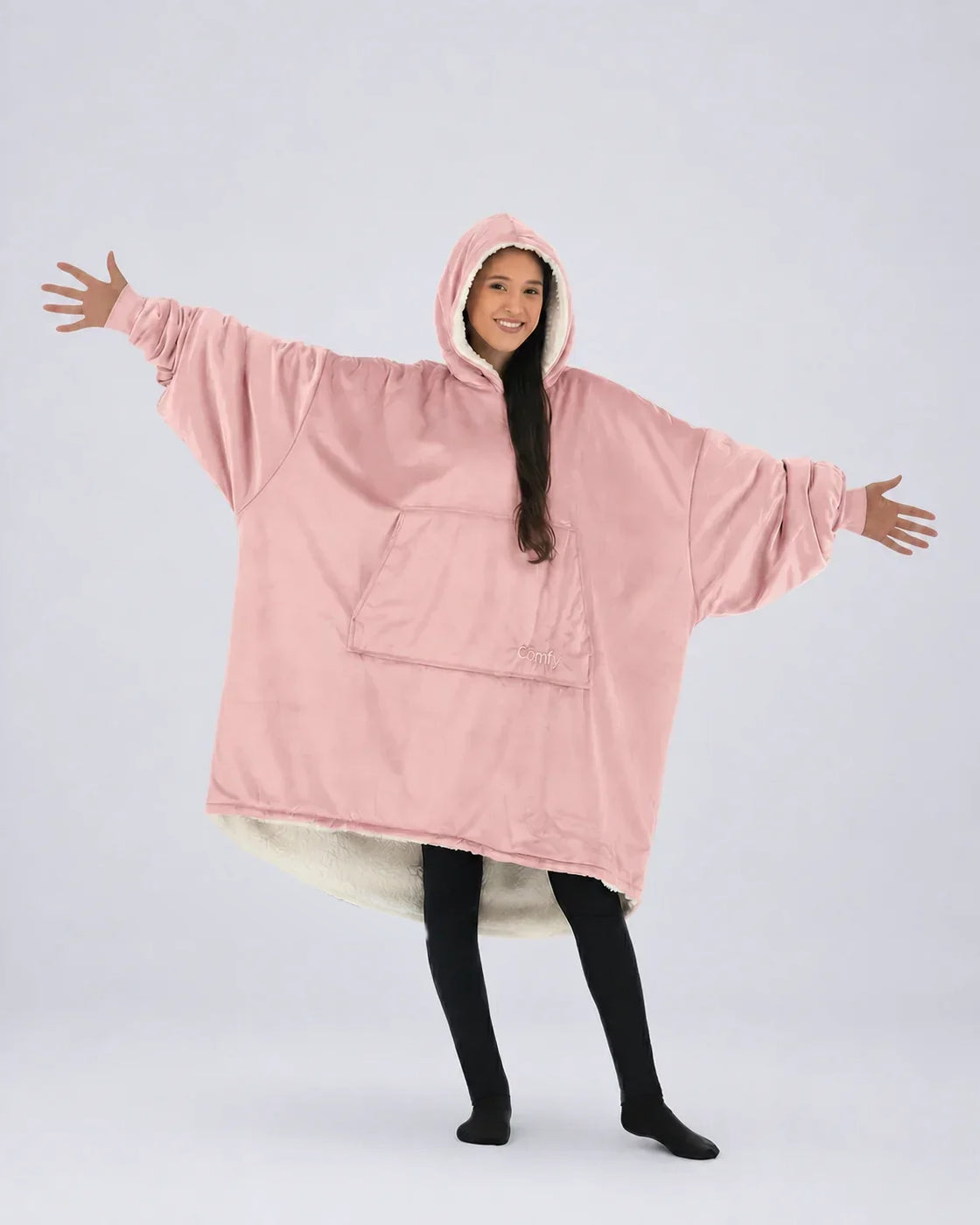 The Comfy Original Wearable Blanket Hoodie, Blush