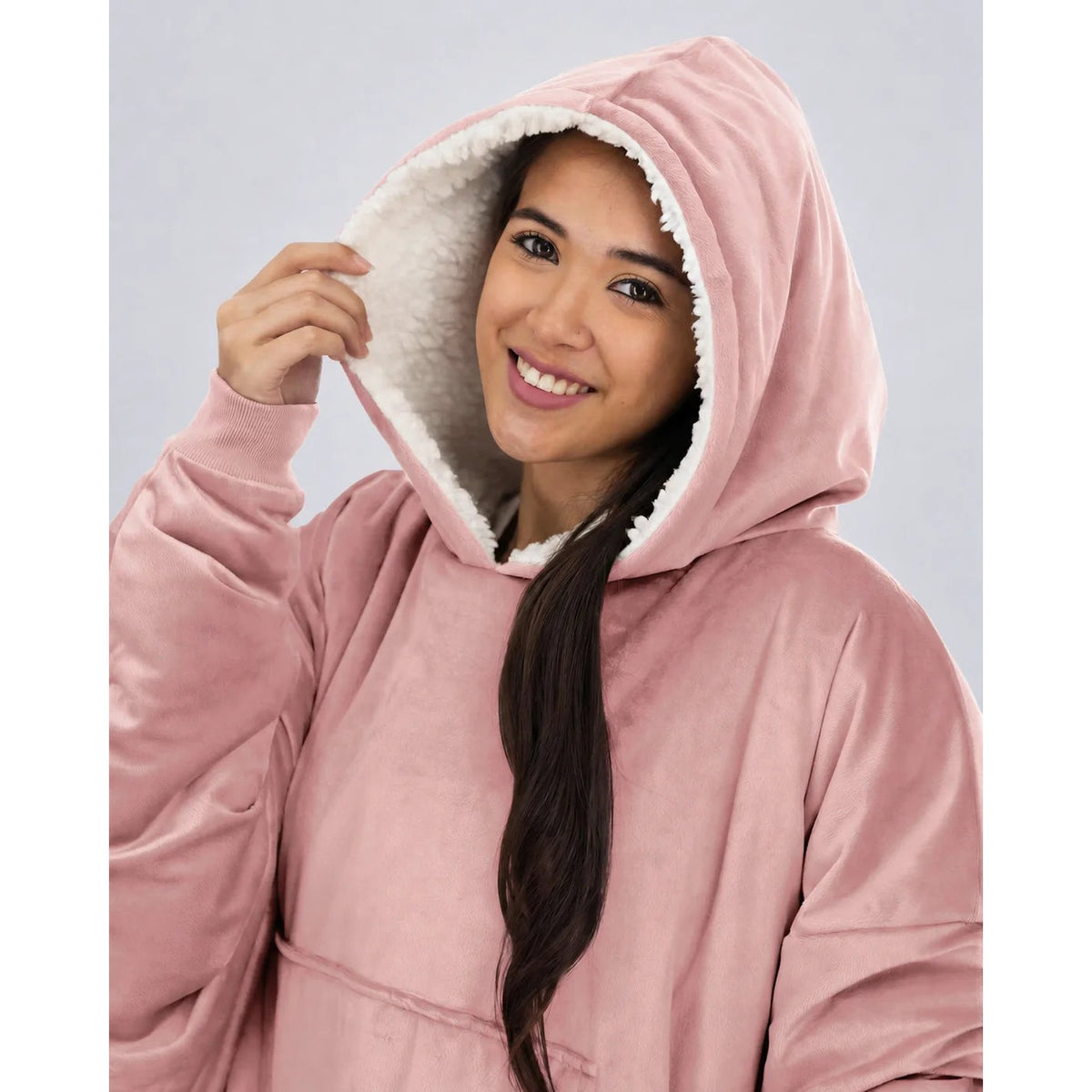 The Comfy Original Wearable Blanket Hoodie, Blush