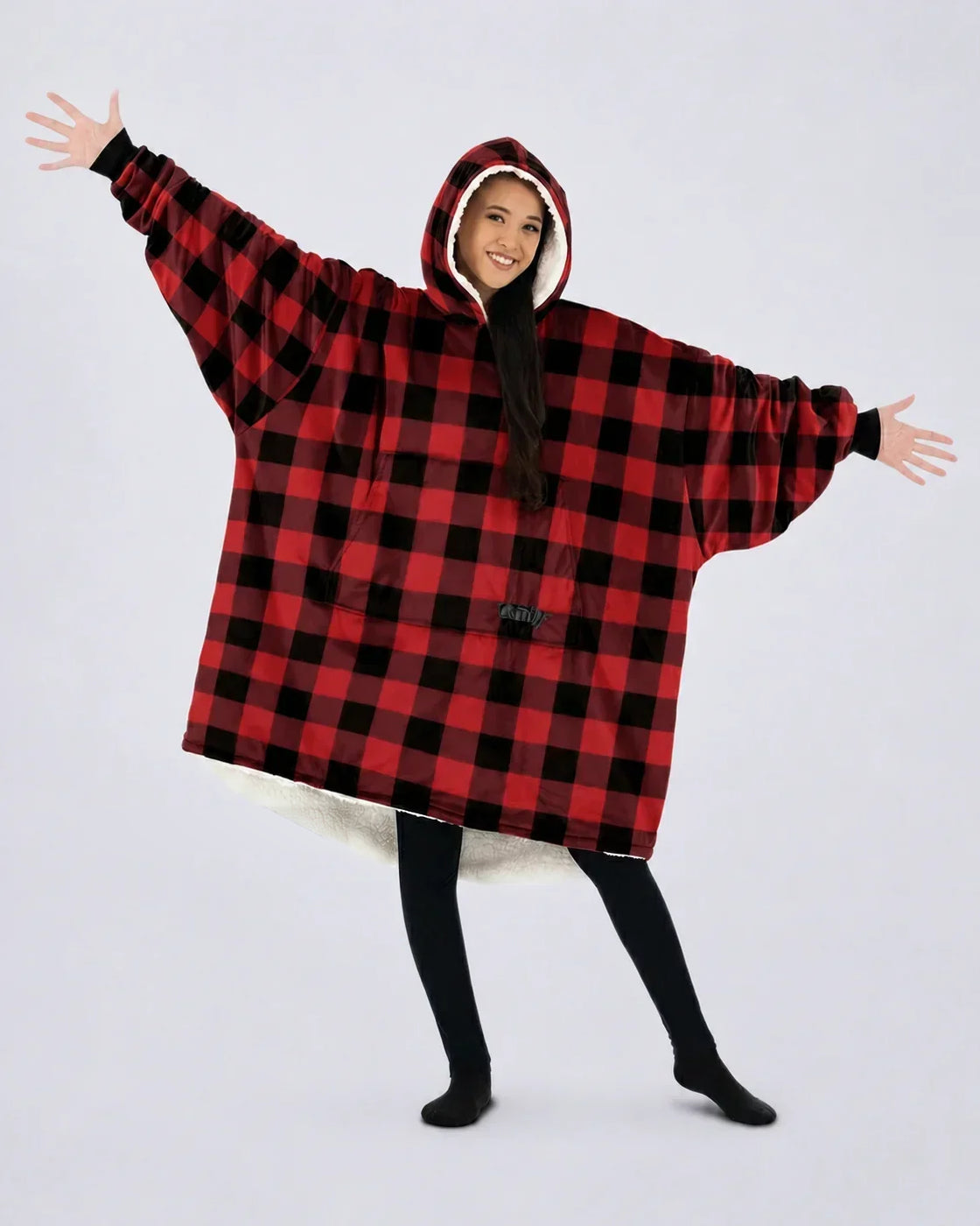 The Comfy Original Wearable Blanket, Red Plaid