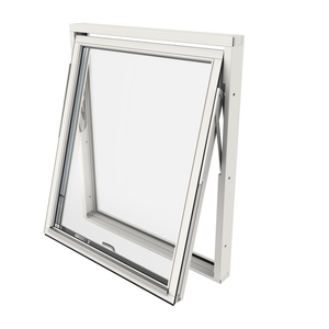 Outline 3-Glass Wood Reversible Window 130x130 cm White