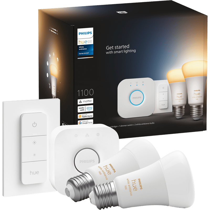 Philips Hue White Ambiance E27 Starter Kit