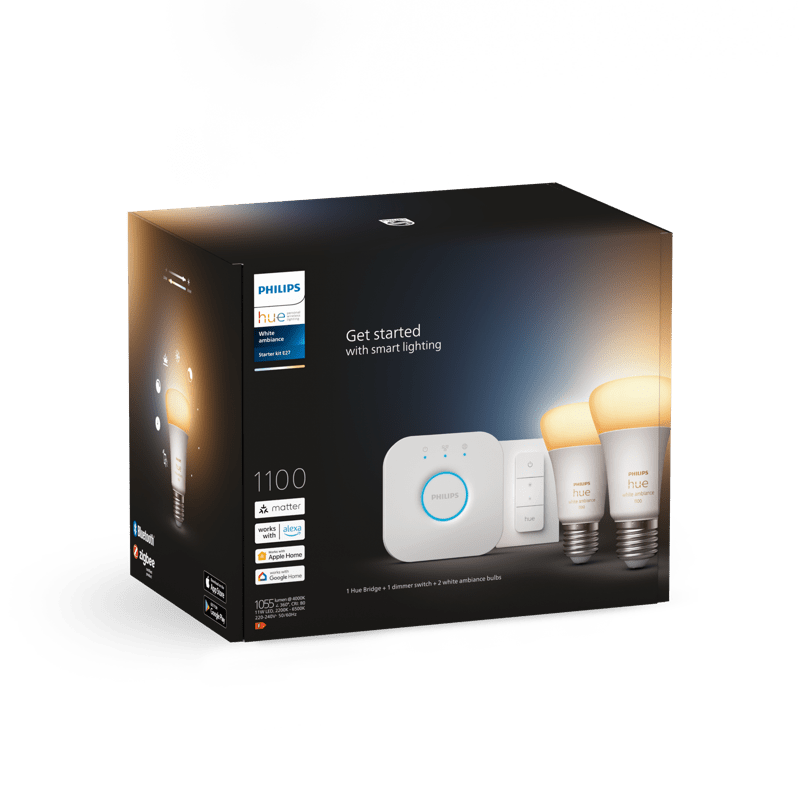 Philips Hue White Ambiance E27 Starter Kit