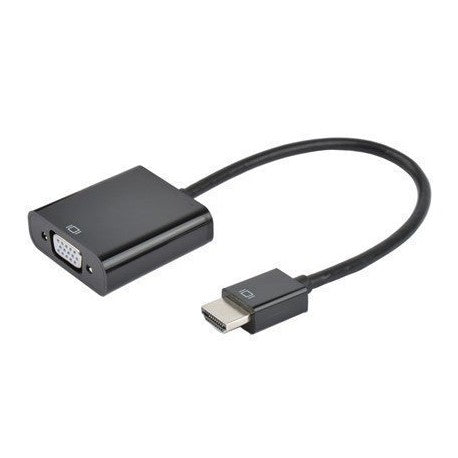 Prokord Video Converter 19-pin HDMI Type A Male to 15-pin HD D-sub HD-15 Female