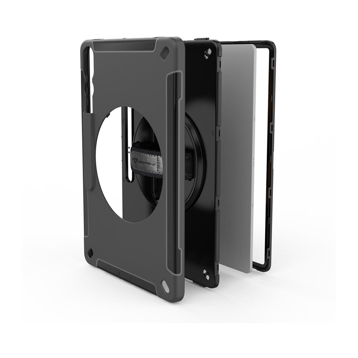 Armor-X RIN Rugged Case for Samsung Galaxy Tab S9 Ultra / S10 Ultra, Black