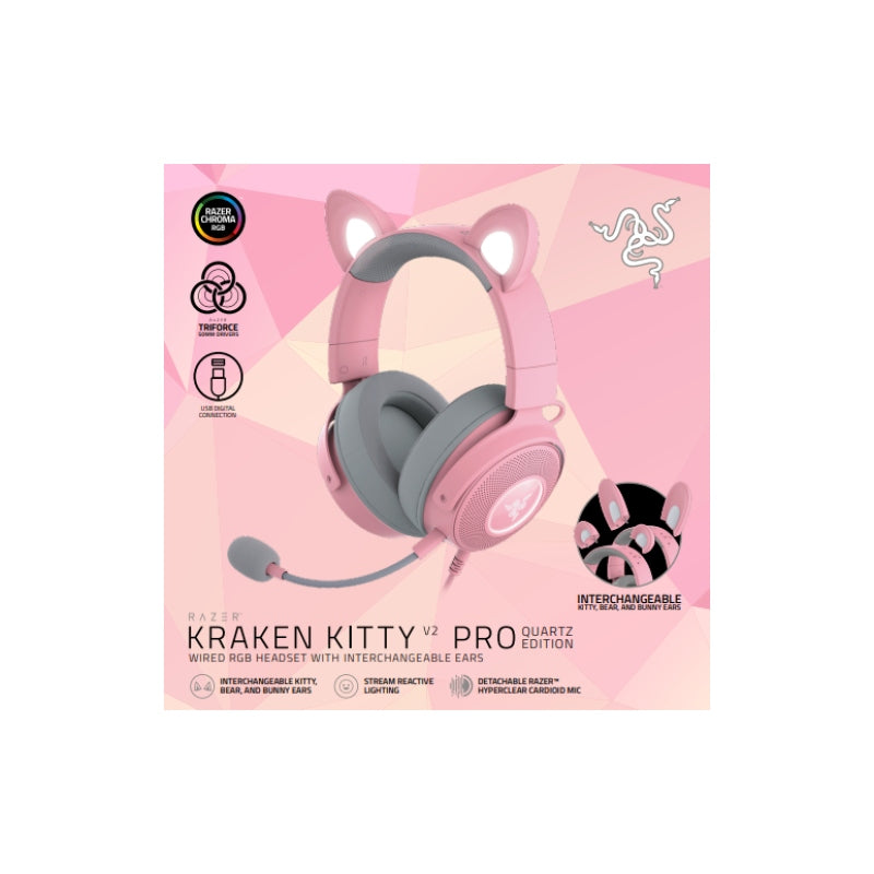 Razer Kraken Kitty V2 Pro GamHead Pink – Renow