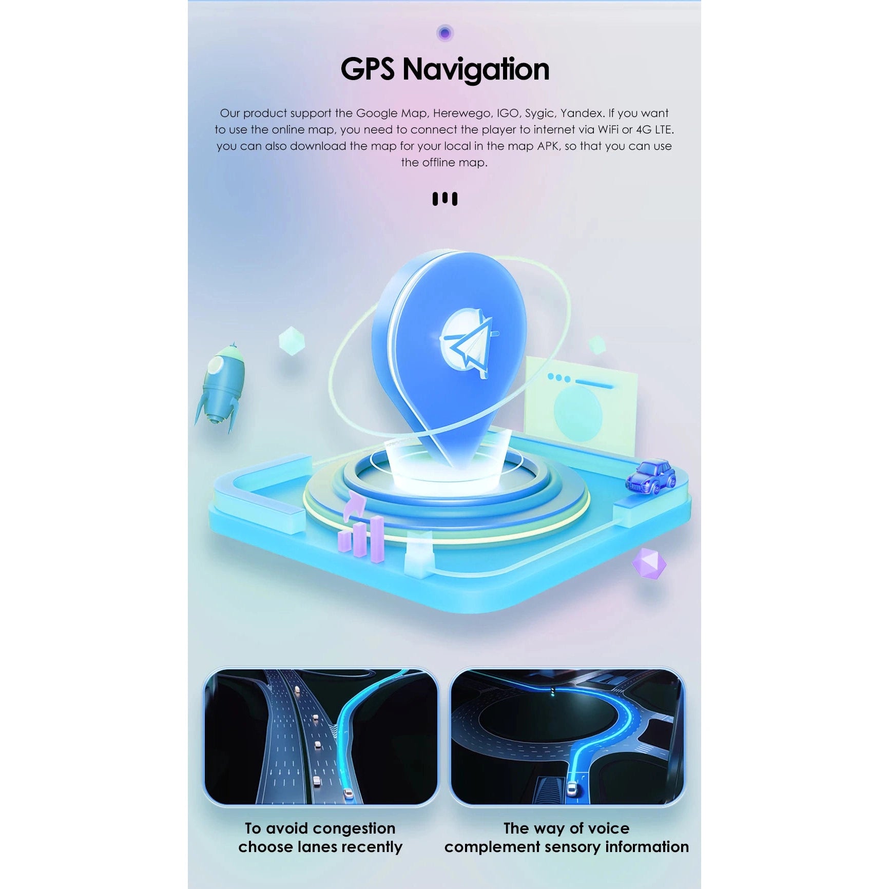 Car Multimedia Universal Stereo for Volkswagen Nissan Hyundai KIA Toyota GPS Navigation