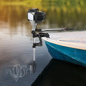 Outboard Motor, 4-stroke, 5.5 HP Power, White