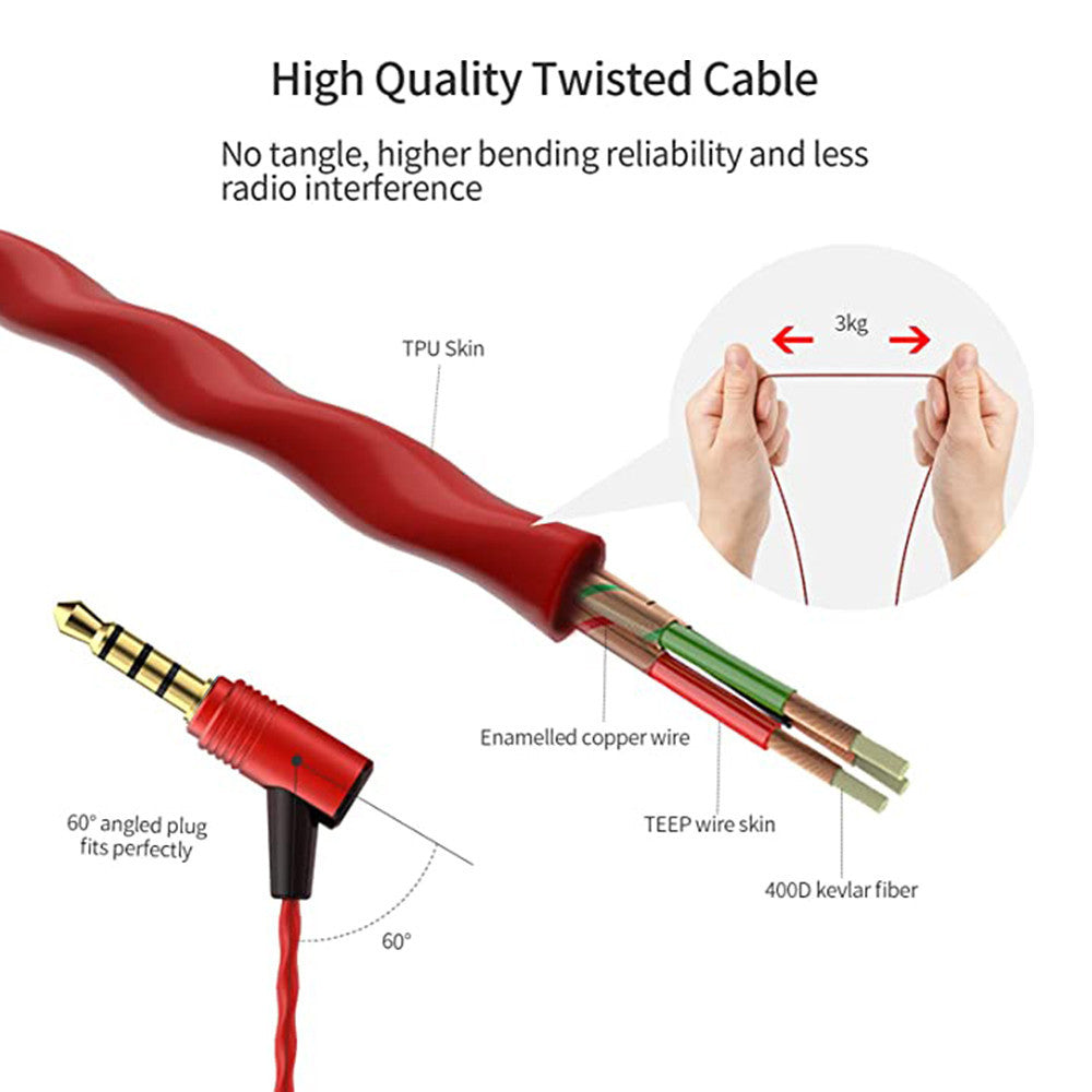 SoundMAGIC E50C In-Ear Headphone with Mic - Red