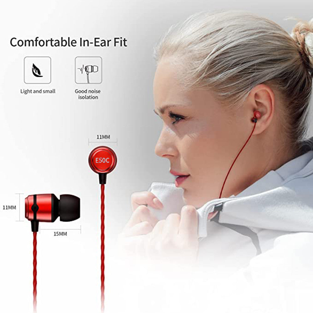 SoundMAGIC E50C In-Ear Headphone with Mic - Red