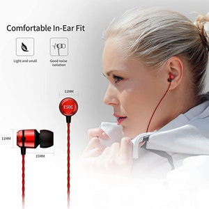 SoundMAGIC E50C In-Ear Headphone with Mic - Red