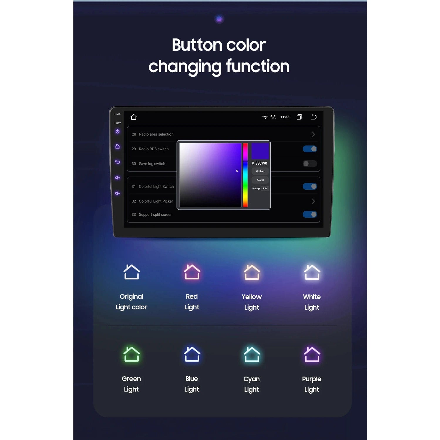 Car Multimedia Universal Stereo for Volkswagen Nissan Hyundai KIA Toyota GPS Navigation