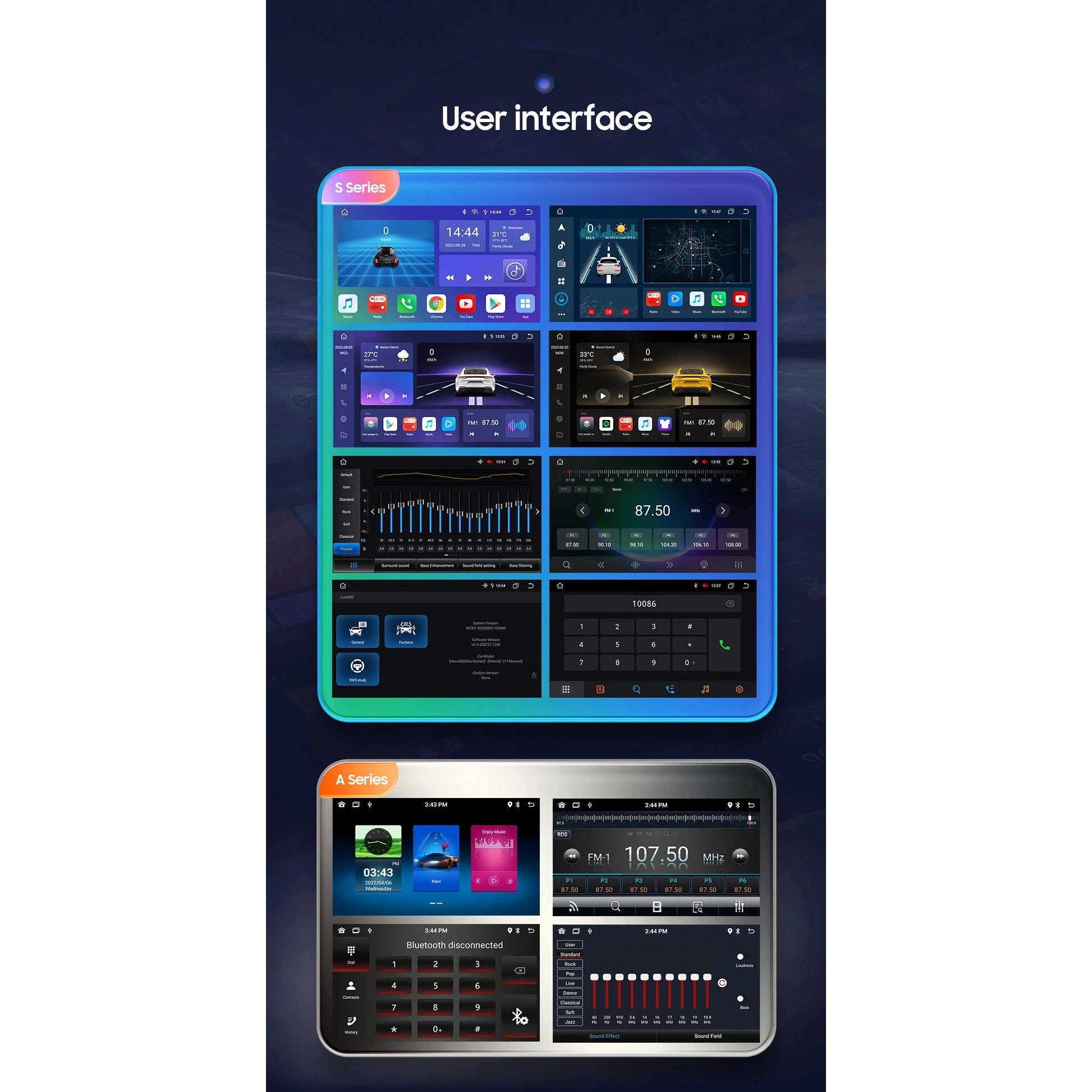 Car Multimedia Universal Stereo for Volkswagen Nissan Hyundai KIA Toyota GPS Navigation