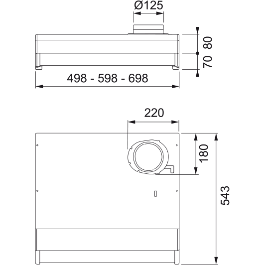 Franke Classic 1221A-10 60 White Under-Cabinet Cooker Hood