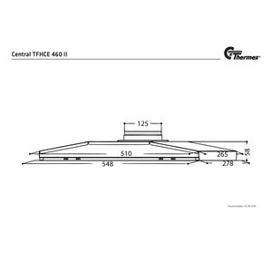 Thermex Central TFHCE 460 II 548mm Integrated Range Hood