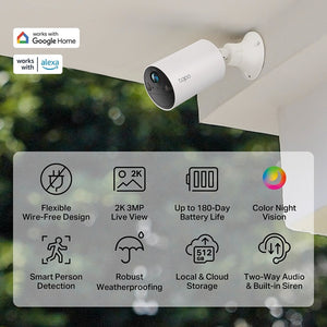 TP-Link Tapo C410 WiFi Security Camera 2-pack
