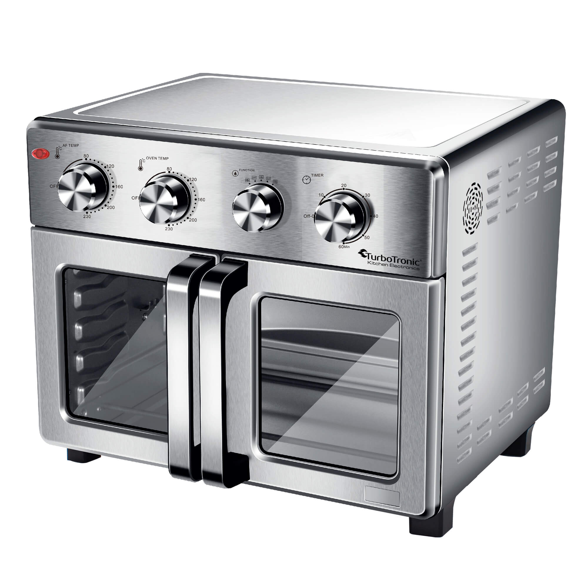 TurboTronic TT-AF32MFD Airfryer XXL / Oven 32L, Silver