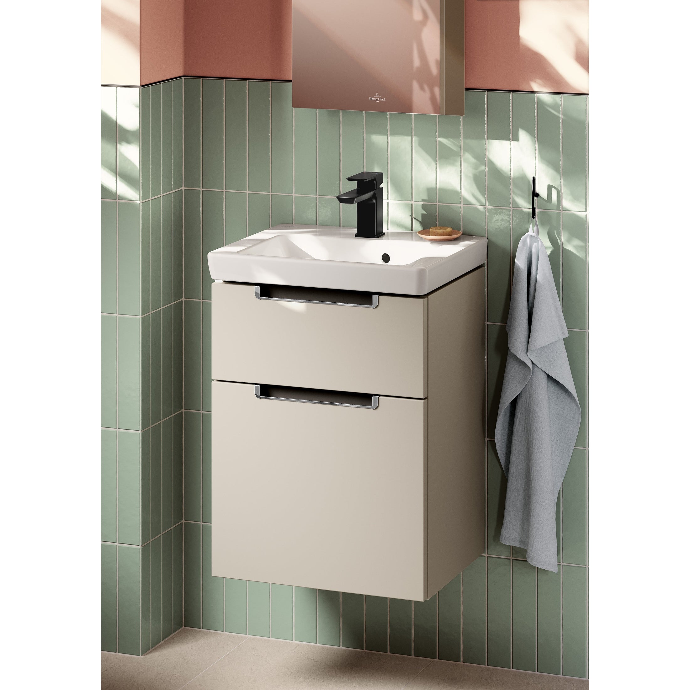Subway 2.0 Washbasin, 450x370x155mm, White Alpin