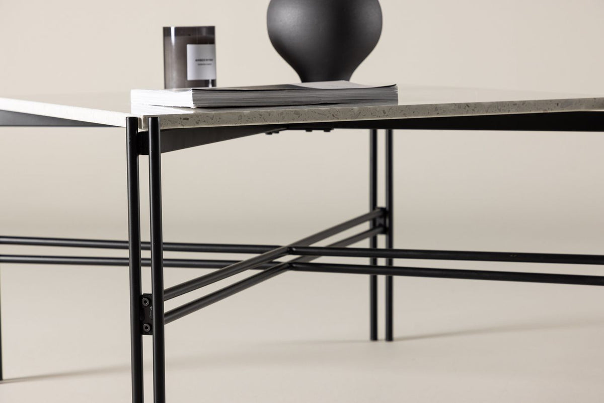Venture Home Razzia Coffee Table, White Terrazzo