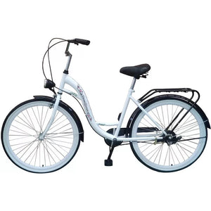 Viking Choice 26 Inch White City Bike, Single Speed