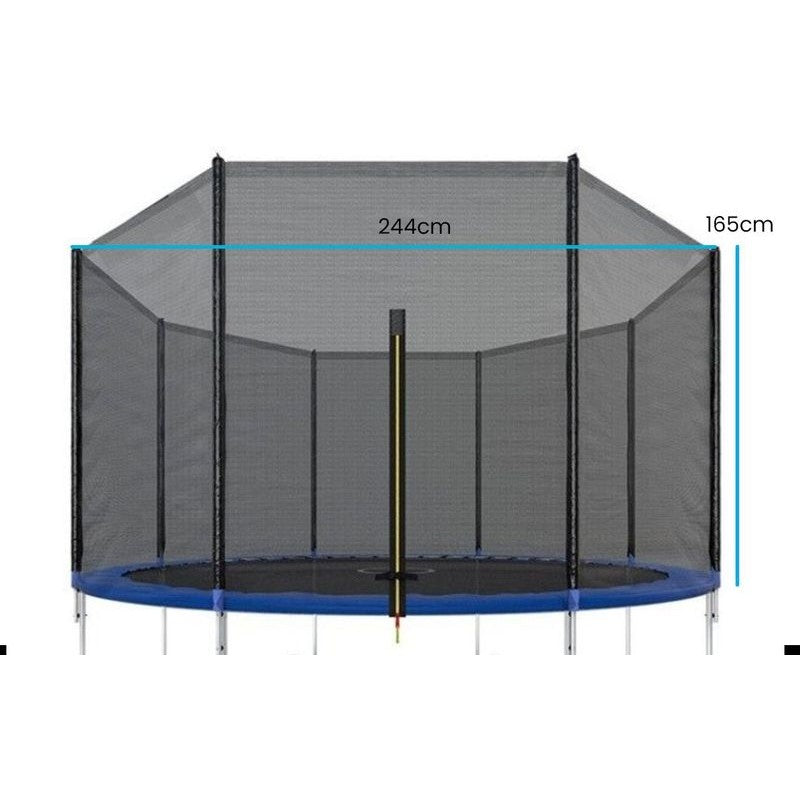 Viking Sports Safety Net Trampoline 244 cm, External, Suitable for 6 Poles