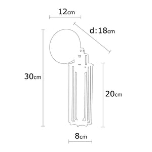 Luminaire wall Opviq Likya N-1022, 40 W, E27