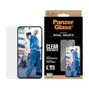 PanzerGlass Screen Protector Ultra-Wide Fit, Samsung Galaxy A57