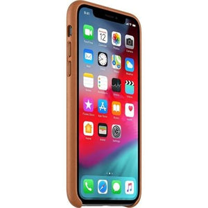 Apple Leather Case for iPhone X/XS, Saddle Brown
