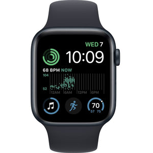 Apple Watch SE 2nd Gen 44mm GPS Midnight Aluminum Case Midnight Sport Band
