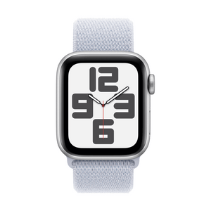 Apple Watch SE, Silver with LightBlue Sport Loop