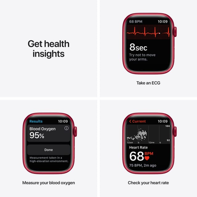 Apple Watch Series 7, 45mm GPS + Cell, Product Red Alum Case