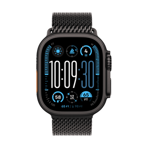 Apple Watch Ultra 2 49mm, Black Titanium with Black Milanese Loop
