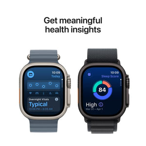 Apple Watch Ultra 3 49mm, Natural Titanium/Anchor, Blue Ocean Band