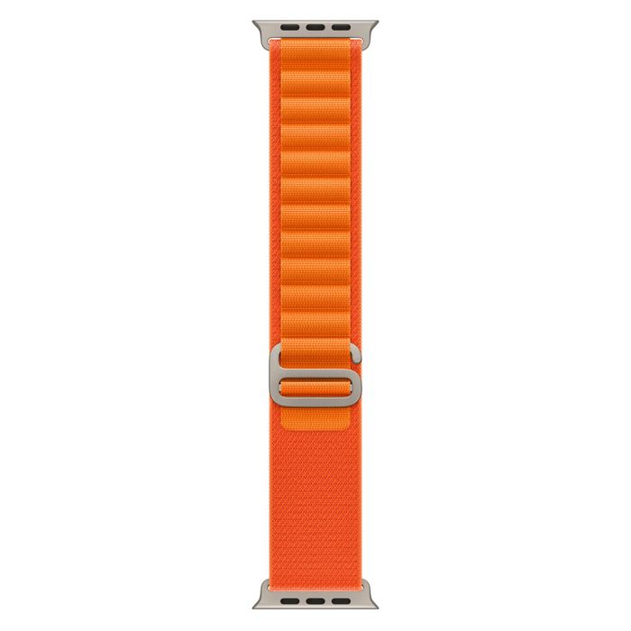 Apple Watch Ultra GPS + Cellular Titanium Case with Orange Alpine Band - Size L