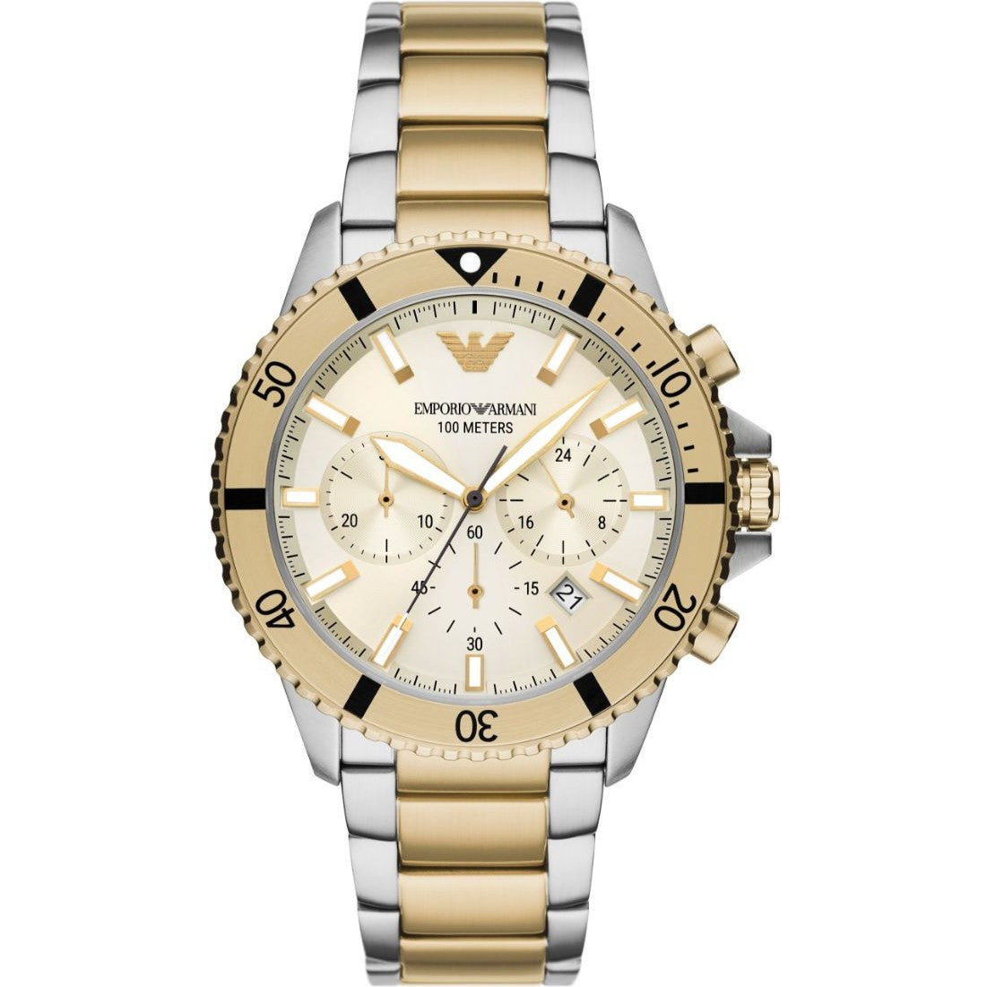 Emporio Armani Diver Chrono Silver/Pale gold AR11606