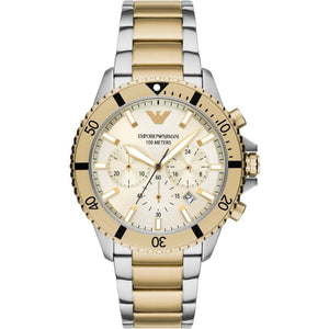 Emporio Armani Diver Chrono Silver/Pale gold AR11606