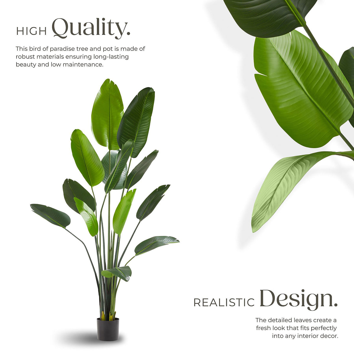Tecktake Artificial Tree Tropic, Green