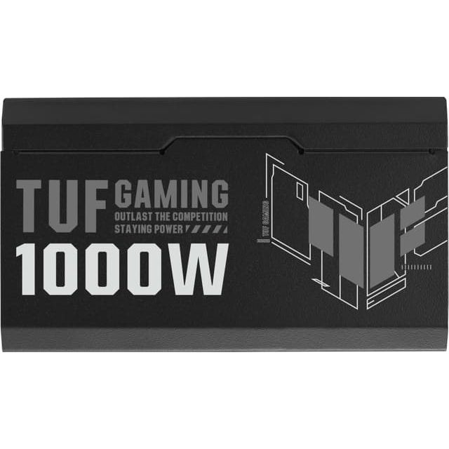 Asus TUF Gaming 80+ Gold 1000W Power Supply, Black